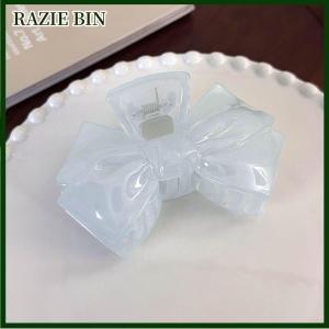 RAZIE BIN Ngọt Ngào Kem Màu Xanh Nơ Năm Cánh Sao Tóc Clip Hình Học Tóc Claw Cho Phụ Nữ Thanh Lịch Bowknot Cua Barrettes Tóc Phụ Kiện