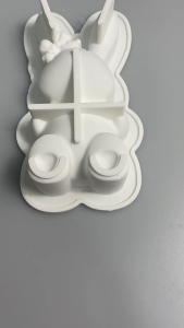 Cartoon Rabbit Silicone Fondant Cake Gypsum Molds Diy Manual Plasters Ornaments Handicrafts Mold Hand Gift Making