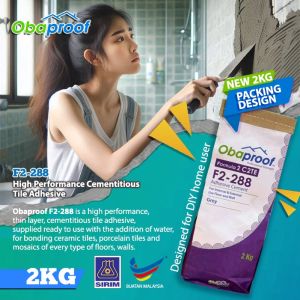 Tile Adhesive For Wall & Floor Indoor Outdoor Grade C2TE 2kg
