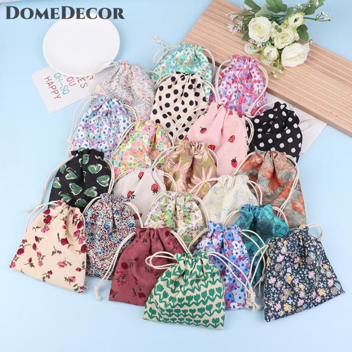 DomeDecor Cute Corduroy Small Lipstick Cosmetic Coin Purse Key