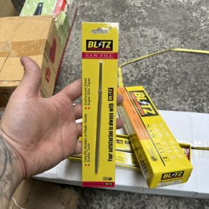 Kikir Segitiga 4 5 inch BC Besi Pengasah Gergaji Kayu Slim Tapper BLITZ