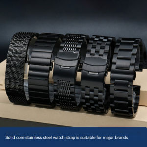 new Black Stainless Steel Metal Strap For Huawei Watch GT 4 3 Pro 2 46MM Man Watchbands 20mm 22mm Width Band For Seiko Casio high-quality