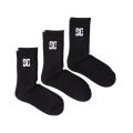 DC Shoes Socks SPP DC CREW 3PK (KVJ0) Black ADYAA03189. 
