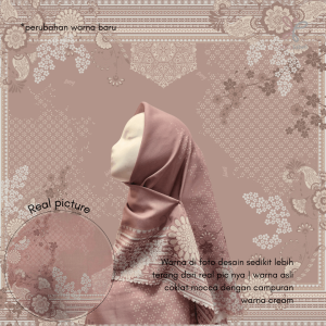MOTIF SERIES SYARI 130X130 CM PREMIUM / Voal Signature Premium Syari /Khimar