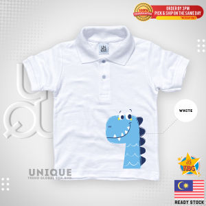 Unique Kids Baju Raya 2024 Kids Polo Boy/Girl 3-14 Years Baju Budak Lelaki/Perempuan E24-3