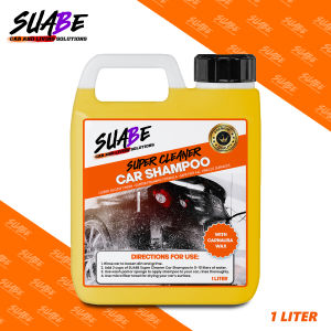SUABE SUPER CLEANER CAR SHAMPOO 1LITER - Deep Glossy Shine Shampoo Ultra Rich Foaming Removes Dirt Grime and stains