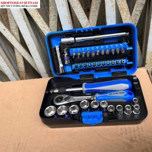 Bộ tuýp 1/4" 39 chi tiết hệ mét 5-14mm Kingtony 2539MR-AM