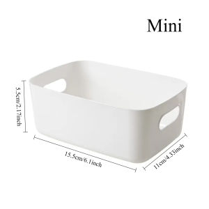 Storage Box Basket Organizer Desktop Bathroom Kitchen Storage for Makeup Snacks Cosmetics Skincare
