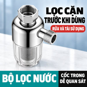 Bộ lọc nước đầu nguồn rửa được mẫu mạ crôm hoặc ABS xanh tùy chọn co nối và đầu nối