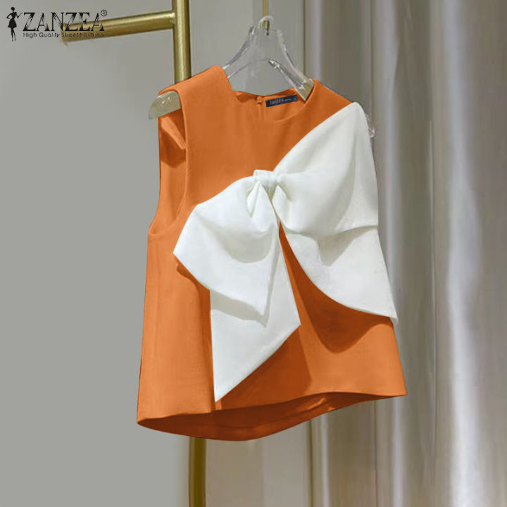 ZANZEA Womens Vest Tank New Fashion Casual Round Neck Sleeveless