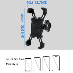 Giá đỡ điện thoại di động xe máy/giá đỡ điện thoại di động xe điện giá đỡ điện thoại di động dày chống sốc đa năng