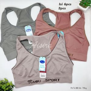 6PCS 3PCS Miniset Piaoli Tali Silang Wanita Dewasa - Remaja Tanpa busa Bahan Adem Maksimal bb 70kg