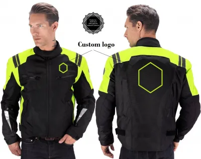 jaket pria motor bikers body fit protector nilon condura