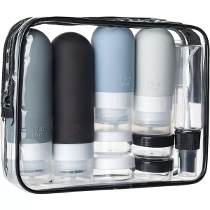 【SG Stock】16 Pack Travel Bottles Set/ TSA Approved Leak Proof Silicone Squeezable Containers for Toiletries Conditioner Shampoo