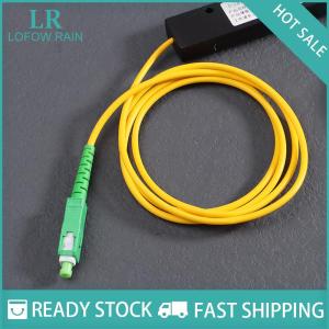 LF Wholesale✨Flash Sale ✨ 1Pc 1x2 FTTH Fiber Optic Splitter 1 Point 2 Fiber Optic Splitter Box Tapered 1 To 2 Splitter Box SC APC Computer Accessories