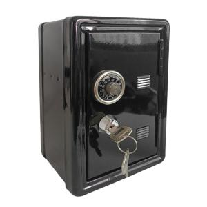 Safety Box Strongbox Mini Lockable Money Cash Jewelry Storage Box Steel Safe