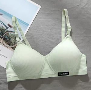 Twilight Thin Cotton Without Steel Ring Gathered Bra Breathable Bras Teens Anti-Blood Underwear Girplain Casual Seamless Korean