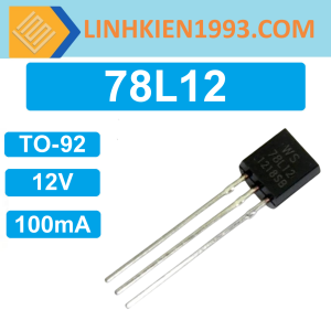78L12 IC Ổn Áp 12V 100mA chân xuyên lỗ TO-92