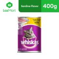 Whiskas Adult Cat Canned Wet Food Sardine Flavor 400g. 