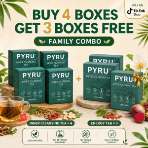 【Buy 4 Get 3 Buy 3 Get 2】PYRU Natural Herbal Tea 12 Tea Bags Botanical Blend Tea After-Meal Daily Drink