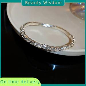 Beauty Wisdom Fashion Charm Zircon Tennis Bracelet Elastic Chain Bracelet Adjustable Chain Bracelet Women Jewelry