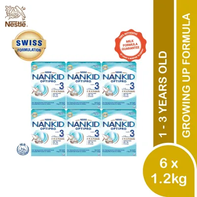 Ready stock🇲🇾Nestle Nankid Optipro Stage 3 with 2 -FL Bib (1.2kg x 6)