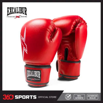 Excalibur CHALLENGER 8054 Premium PVC Boxing Gloves - Red