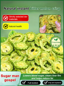 Bitter Melon Crisps Bitter Melon Strips Sugar-Free/Natural Snack For Adults Family/Supports Cholesterol Management Gut Health/Cooling Effect Malaysia