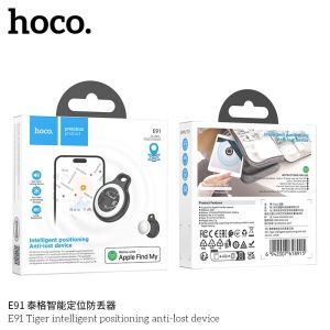 HOCO E91 Tag อุปกรณ์ติดตาม GPS ค้นหาตำแหน่งสิ่งของ รองรับ Find My ไม่ต้องติดตั้งแอพเพิ่ม แบตเตอรี่ 9-12 เดือน ติดตามของหาย