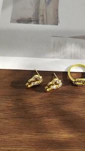 [ Premium Selection ] European and American Light Luxury Jewelry Four-Piece Set   Minimalist Double Heart Necklace   Niche Minimalist Style Heart Bracelet Set