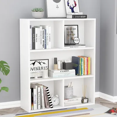 Living room multilayer multi compartment storage rack bedroom study room organizer bookrack simple white rak buku modern