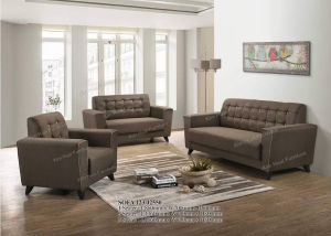 Sofa Kain Kelabu / Coklat 1 Seater 2 Seater 3 Seater Sofa 1+2+3
