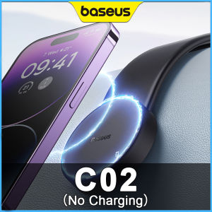 Baseus C02 Magnetic Holder Car Phone Stand Foldable Support Mount Upgraded Velcro Base for Center Console Dashboard for iPhone 12 13 14 15 16 Pro Max Samsung S23 Xiaomi Huawei