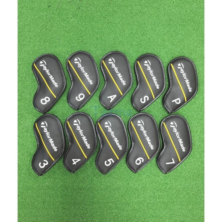 8-teiliges Golf Eisen Headcover Set - PU Leder Kopfbezüge | Schutz Für Golfschläger