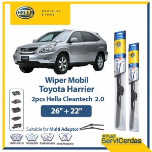 Wiper Mobil TOYOTA Harrier (26”+22”) - HELLA Cleantech 2.0