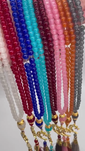 Rosary Bracelet 99-Beads Religious Favors for Islamic Faith Spiritual Connection Beads and Tassels Religious Amulet