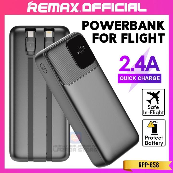 Bateri REMAX OFFICIAL Powerbank Original With Built In Type C IP Cable ...