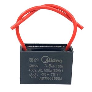 Capasitor Kipas Angin 2.5 UF Mikro Kapasitor Untuk Motor Kipas Yang Tidak Berputar Compatible dengan Berbagai Merek Kipas