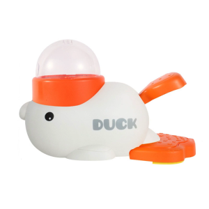 Duck Shape Press Slow Feeder Dog Feeding Puzzle Toy Interaction Pet Foraging Skill Training Toy Treats Dispenser