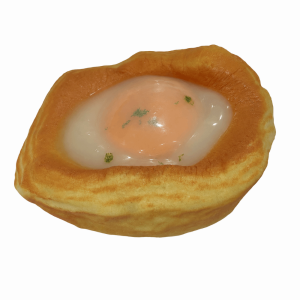 FUNG Creative Fried Egg Toast Squishy Toy Super Soft Anxiety Relief Bread Squeeze Toy Portable Kneading Simulation Food Pinch Office Desk Toy