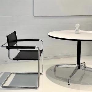 xpkQ Leather Dining Chair Relax Modern Decorative Armchair Nordic Designer Luxury Individual Chair Elegant Aesthetic Room Furniture T6H1N