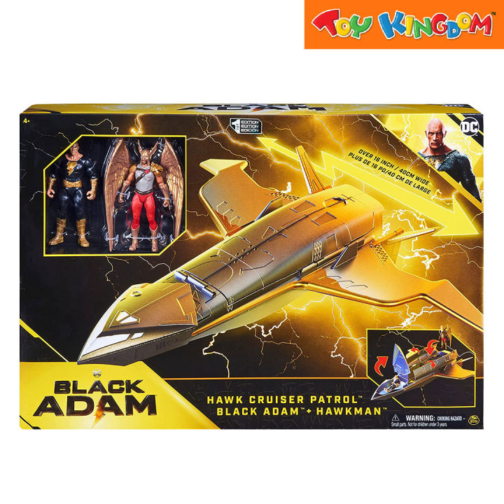 DC Comics Black Adam Hawk Cruiser Patrol Black Adam and Hawkman 4 inch Action Figures
