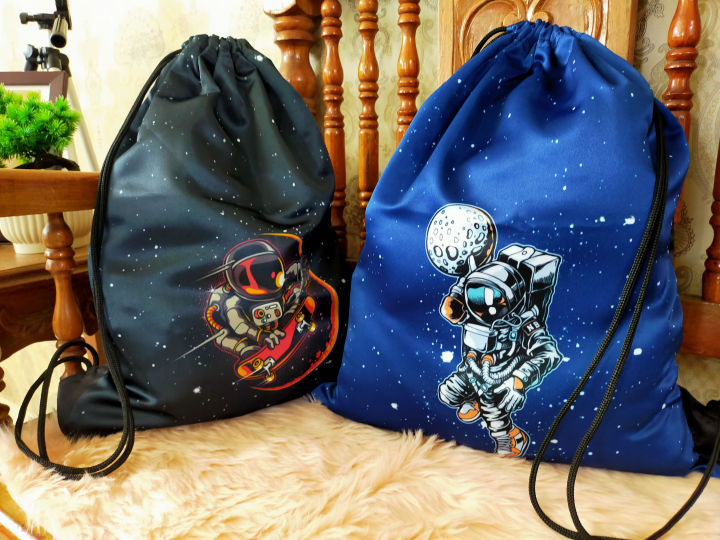 Astronaut Designs Drawstring Bag | Lazada PH