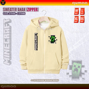 Jaket Sweater Zipper Anak laki-laki perempuan MINECRAFT | KIDS-JUNIOR HOODIE SANRIO 2thn-12THN