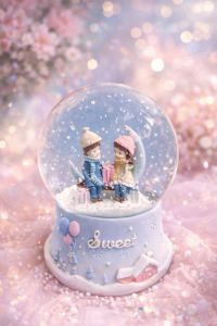 Luminous Fancy Crystal Ball Snow Globe Musical Toys Box Creative Gift Birthday Gift [READY STOCK JOHOR MALAYSIA]