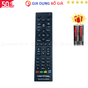 Remote điều khiển đầu thu truyền hình Viettel Mã 02 internet điều khiển tivi box Viettel - Tặng kèm pin - GDBG