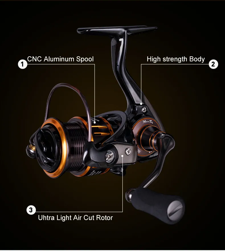 Kingdom Micro Fly Spinning Fishing Reel 1000 2000 3000 800 Spool For Ul  Spinning Reel Freshwater And Saltwater Spinning Reels