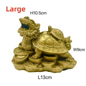 JASONGO123 Feng Shui Dragon Turtle Statue Resin Home Decoration Attract Wealth Good Luck Figurine