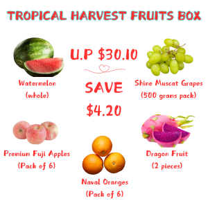 TROPICAL HARVEST FRUITS BOX - PACK OF 5 VARIETIES - ISTANA ROYAL FRUITS