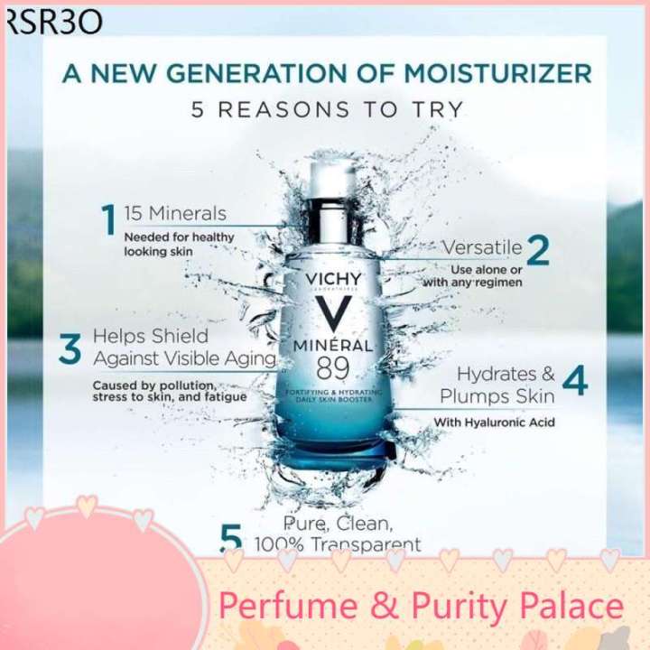 【100 authentic】VICHY Mineral 89 Hyaluronic Acid Hydration Booster